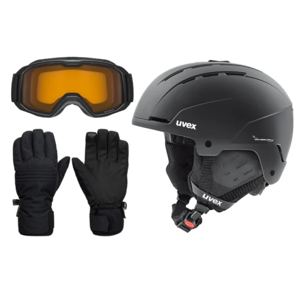 ski accessories for hire - helmet, gloves and goggles