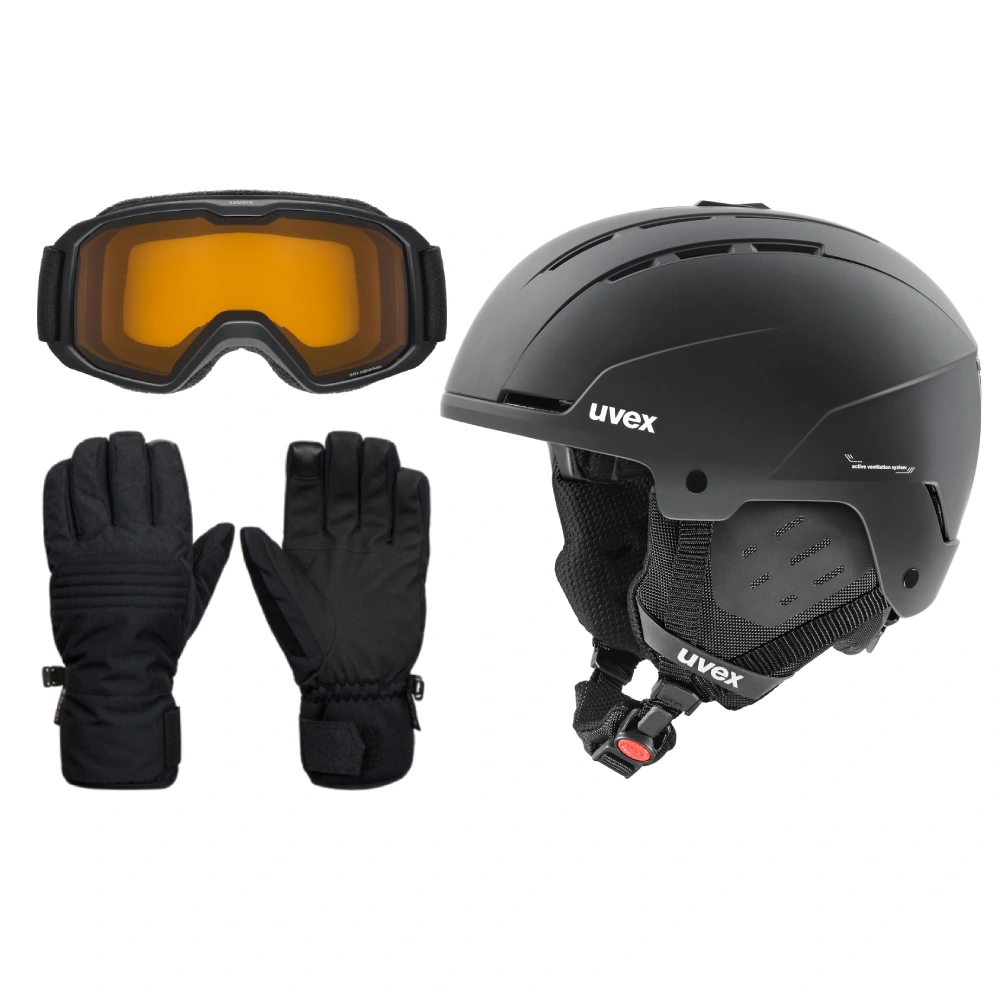 ski accessories for hire - helmet, gloves and goggles